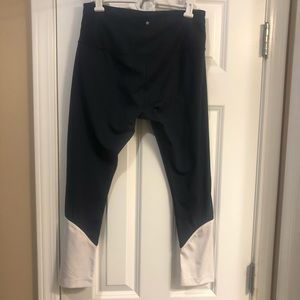 Kate Spade Athletic Leggings Navy Crop Size M